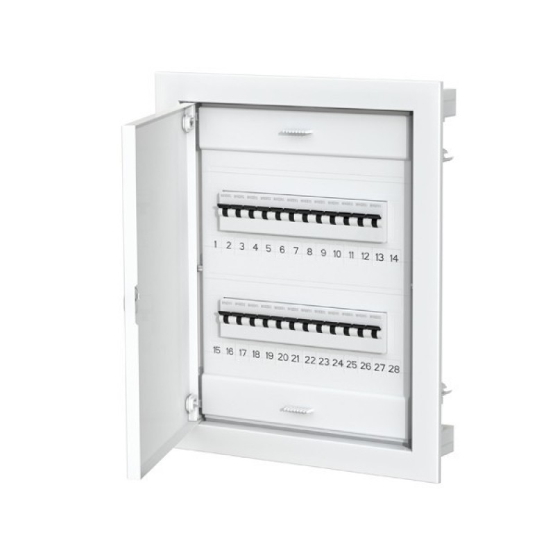 FUSE BOX FLUSH MOUNTING PLASTIK WITH METAL DOOR PMD 2X12+4 IP40 147-31201