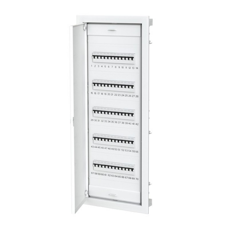 FUSE BOX FLUSH MOUNTING PLASTIK WITH METAL DOOR PMD 5X12+10 IP40 147-31204