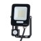 PROJECTOR LED SMD WITH ROTADED MOVEMENT DETECTOR 20W BLACK IP54 4000K PLUS 147-69064