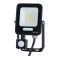 PROJECTOR LED SMD WITH ROTADED MOVEMENT DETECTOR 20W BLACK IP54 3000K PLUS 147-69065