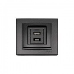DESPINA USB SOCKET OUTLET 220V / 5V 2.4A FUME 152-10360 DESPINA USB SOCKET OUTLET 220V / 5V 2.4A FUME 152-10360