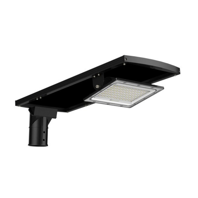 SOLAR STREET LIGHT WITH MOTION SENSOR LED SMD 17W ALUMINUM GREY 6000Κ IP66 LUNA 200-57816