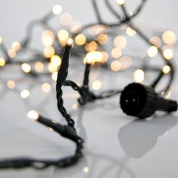 LINE PRO, 300 LED 3mm, 31V & 9W ADAPTOR, 4 CONNECTORS UNTIL 3 SET, GREEN PVC WIRE, WARM WHITE LED, PER 5cm, LEAD WIRE 3m, IP44 600-01551
