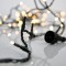 LINE PRO, 300 LED 3mm, 31V & 9W ADAPTOR, 4 CONNECTORS UNTIL 3 SET, GREEN PVC WIRE, WARM WHITE LED, PER 5cm, LEAD WIRE 3m, IP44 600-01551