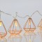 LINE, BATTERY OPERATED, 10 LED 5mm, WARM WHITE WITH BRONZE  METAL DECORATIVE, LEAD WIRE 50cm, PER 15cm, IP20 600-11266
