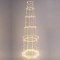 LIGHTED TOWER, 4350 WARM WHITE LED, WITH TRANSFORMER, SILVER COPPER WIRE, 163x40cm 600-22425