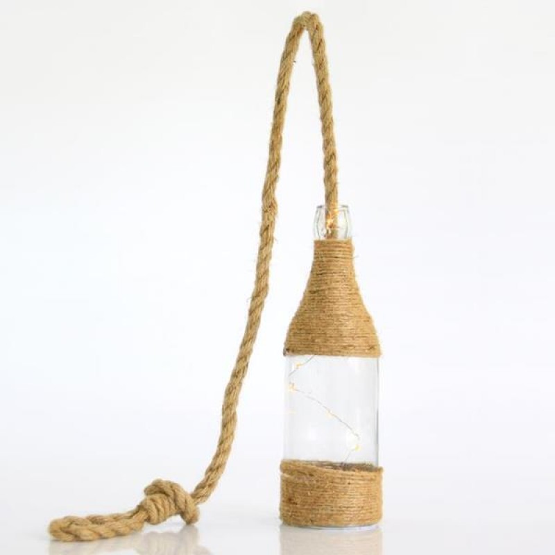 DECORATIVE BOTTLE, WITH TRANSFORMER, WITH 10 WARM WHITE LED, IP20 28cm. 600-31014
