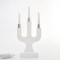 WOODEN CANDLESTICK, 3 LED WARM WHITE, TRANSFORMER, 17,5x7x38,5cm 600-40263