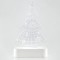 LIGHTED TREE PLEXI GLASS, 5 LED, BATTERY OPERATED, 13x5,5x22,5cm 600-40276