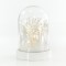 LIGHTED DOME, WITH DEER AND TREES, 10 LED, BATTERY OPERATED, 12,5x18,5cm 600-40277