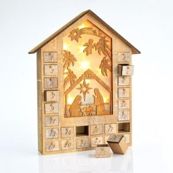 LIGHTED TABLE DECORATIVE MANGER, 10 LED, BATTERY OPERATED, 31,5x6x38,5cm 600-40576