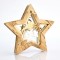 LIGHTED TABLE DECORATIVE STAR WITH DEER, 10 LED, BATTERY OPERATED, 32x32,5cm 600-40579
