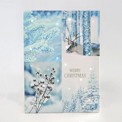 CANVAS PICTURE WITH SNOWY SCENE DESIGN, 30X40cm, WITH 20 LED, BATTERY OPERATED 600-41507 CANVAS PICTURE WITH SNOWY SCENE DESIGN, 30X40cm, WITH 20 LED, BATTERY OPERATED 600-41507
