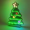 CHRISTMAS TREE 27x1,5x39cm, DECORATIVE DESIGN MIRROR WITH LED TAPE, ADAPTOR, 174 LED, MULTI LED, LEAD WIRE 3m, IP20 600-46604