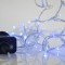 LINE, 100 LED 3mm, 31V, 8 MULTIFUCTIONS, WITH ADAPTOR, LEAD WIRE 300cm, TRANSPARENT WIRE, BLUE LED, PER 5 cm, IP44 601-11563