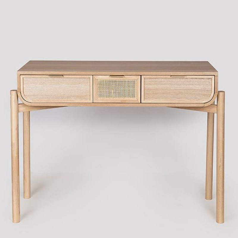 CONSOLE WOODEN BROWN 108x40x77cm 750-25043