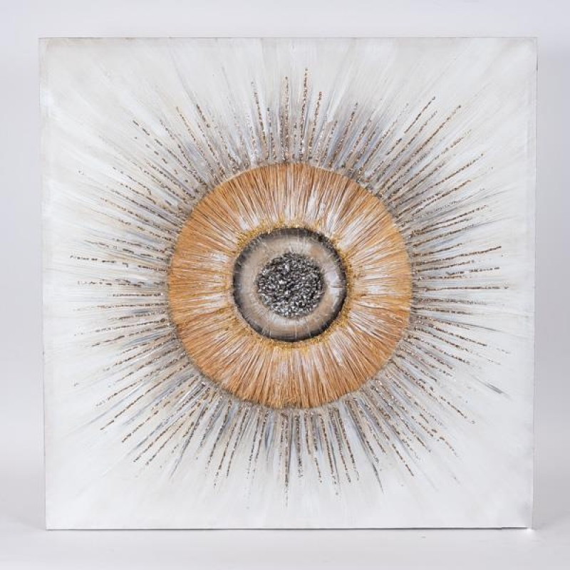 КАНВАС КАРТИНА ОКО ЧЕРНО-КАФЯВО 80X80X3CM КАНВАС КАРТИНА ОКО ЧЕРНО-КАФЯВО 80X80X3CM