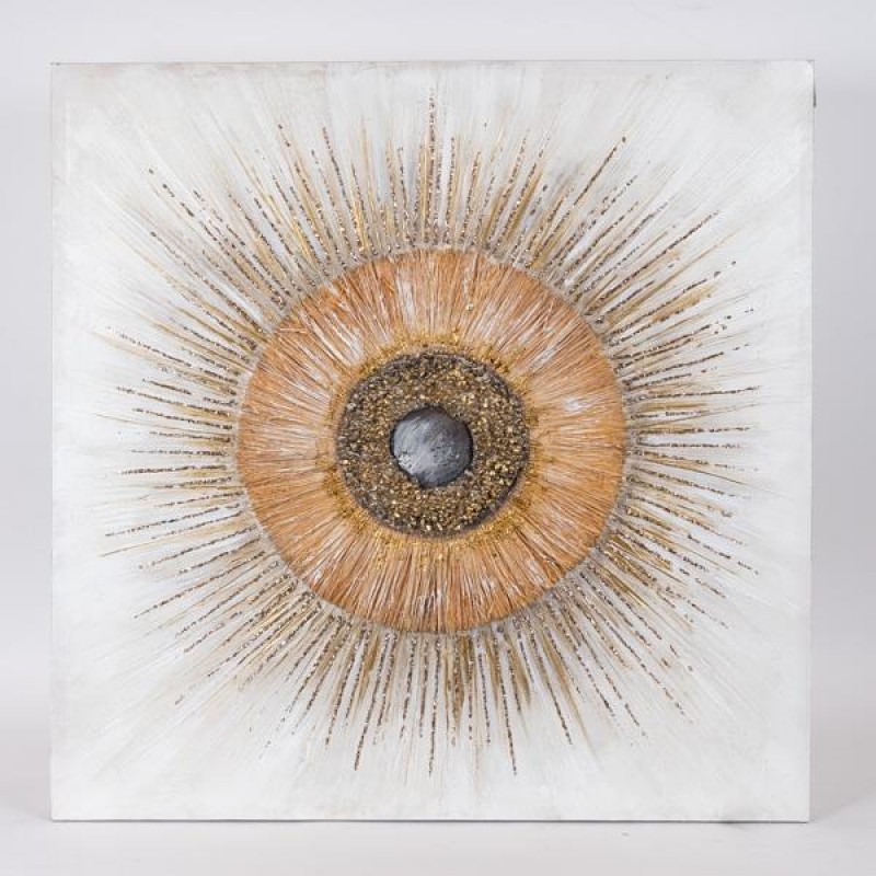КАНВАС КАРТИНА ОКО БЯЛО - КАФЯВО 80X80X3CM КАНВАС КАРТИНА ОКО БЯЛО - КАФЯВО 80X80X3CM
