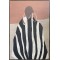 FRAMED CANVAS MENS FIGURE BEIGE - BROWN - ECRU 82.6x122.6cm 755-12267