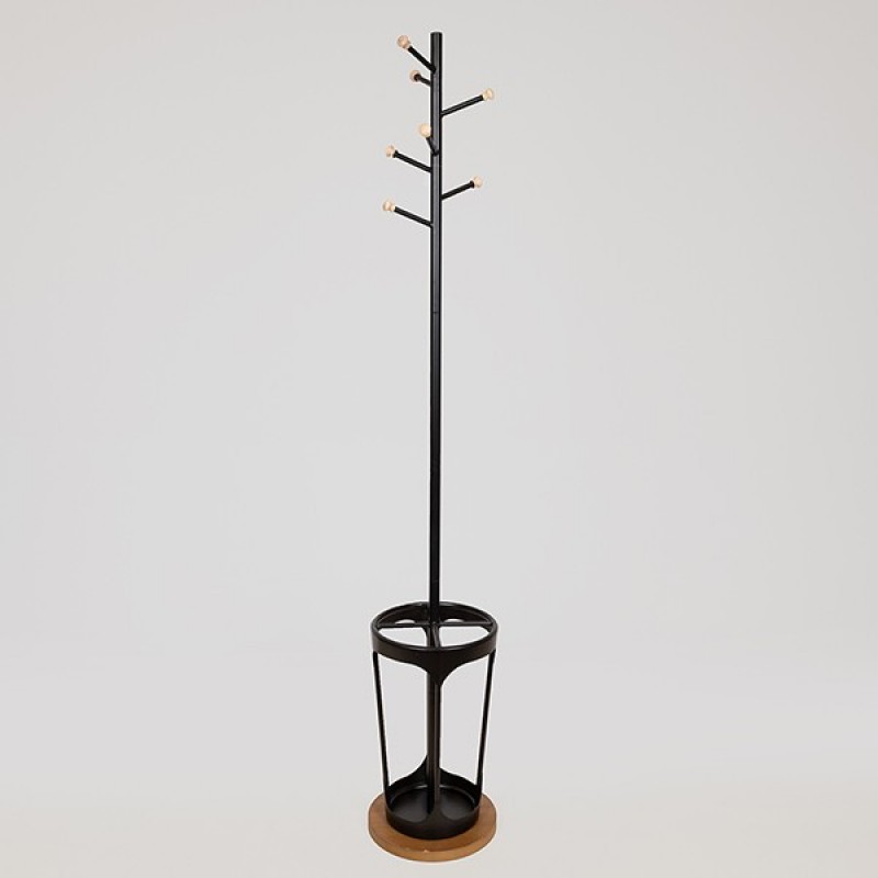 COAT RACK, METAL, BLACK, 30.5x30.5x197cm 810-00067