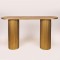 CONSOLE, METAL, GOLD, 120X40X72cm 810-00076