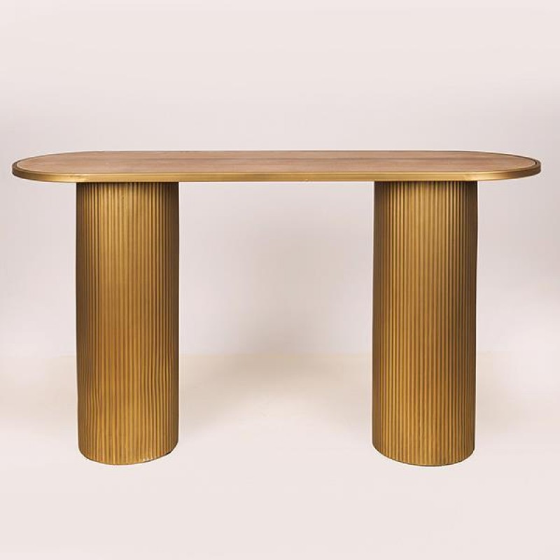 CONSOLE, METAL, GOLD, 120X40X72cm 810-00076