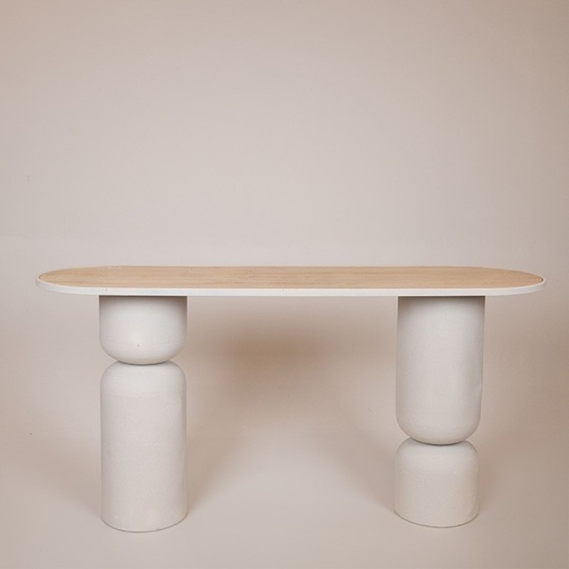 КОНЗОЛА МЕТАЛ БЯЛА 150X45X77 СМ