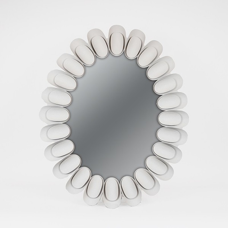 MIRROR METAL FRAME WHITE 83x5.5x101cm 811-40012