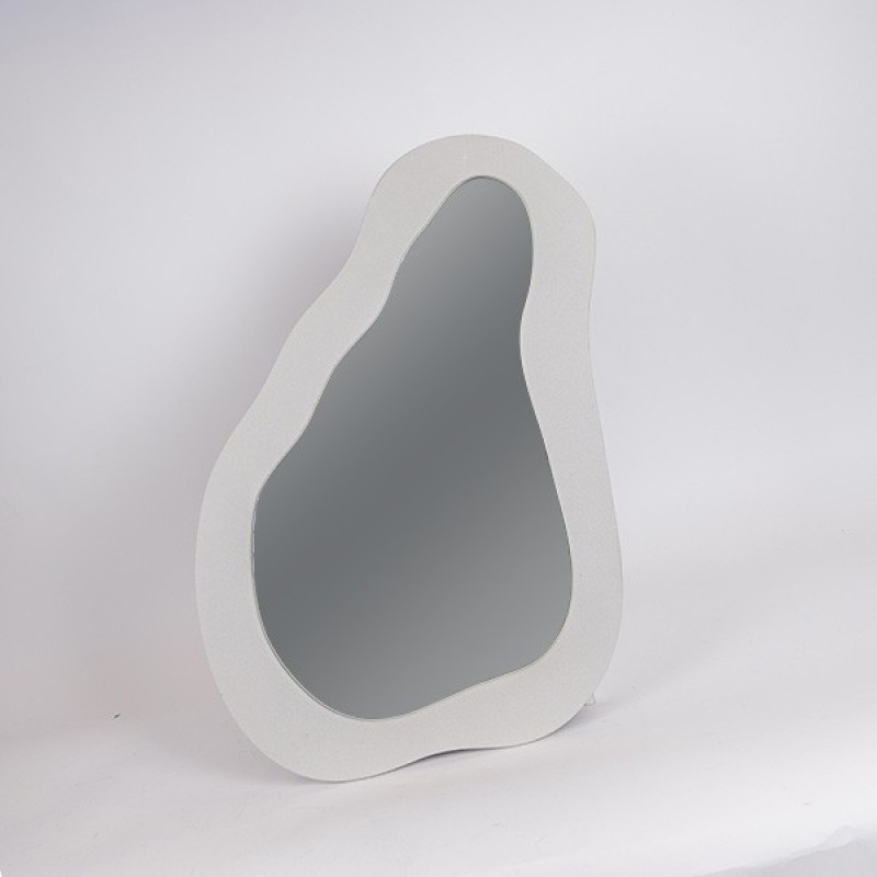 MIRROR METAL FRAME BEIGE 50x2x76cm 811-40014