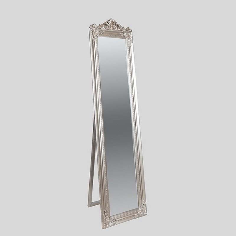 FLOOR MIRROR PU SILVER 45x5x180cm 811-50001