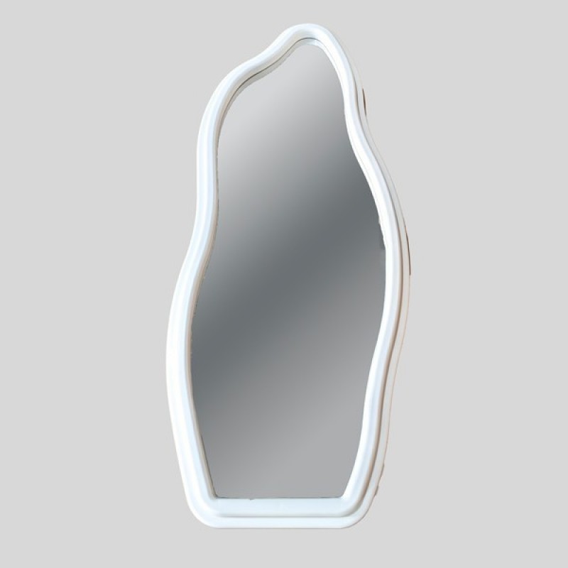 FLOOR MIRROR PLASTIC WHITE 50x4x120cm 811-50004