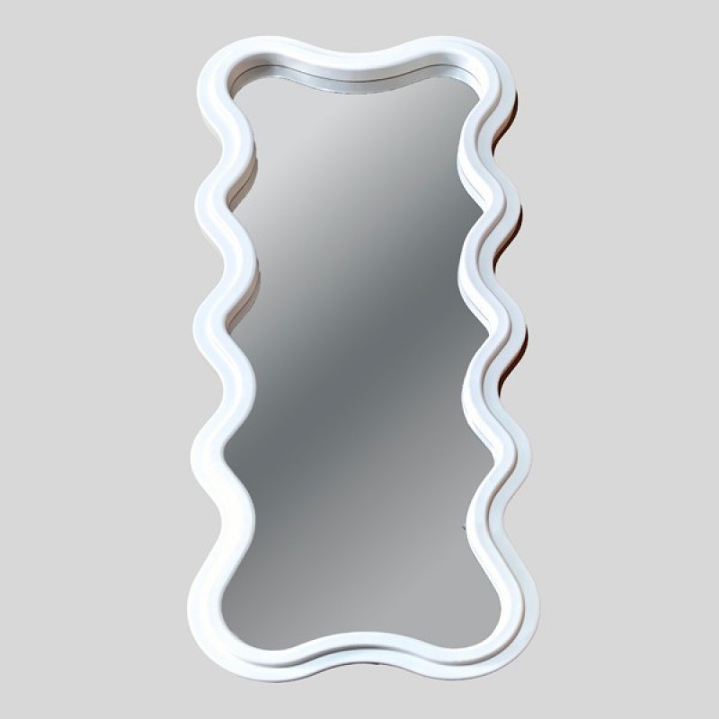 FLOOR MIRROR PLASTIC WHITE 50x4x120cm 811-50005