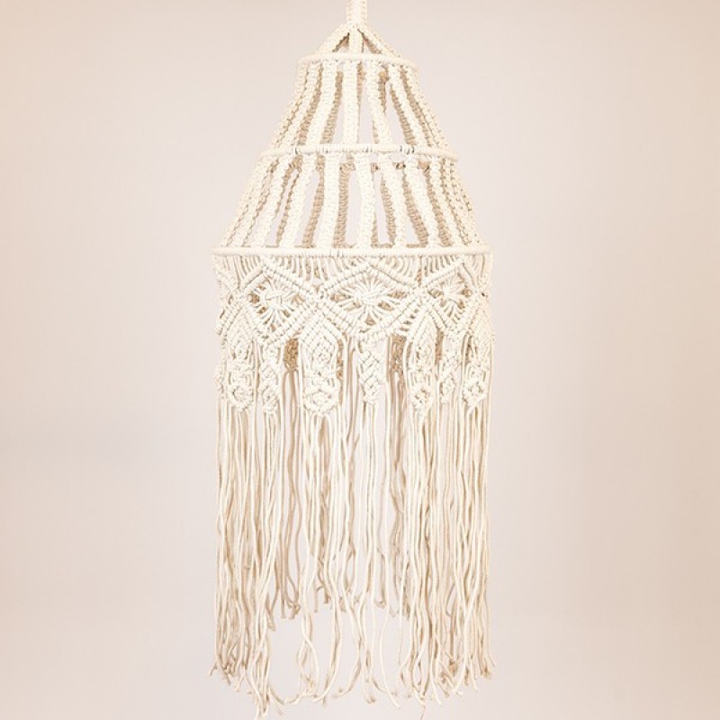 PENDANT LAMP MACRAME BEIGE 35x100cm 814-15001