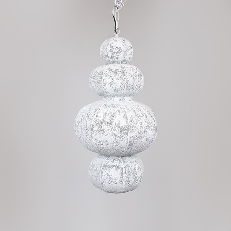 PENDANT LAMP METAL WHITE 40x40x80.5cm 814-25001