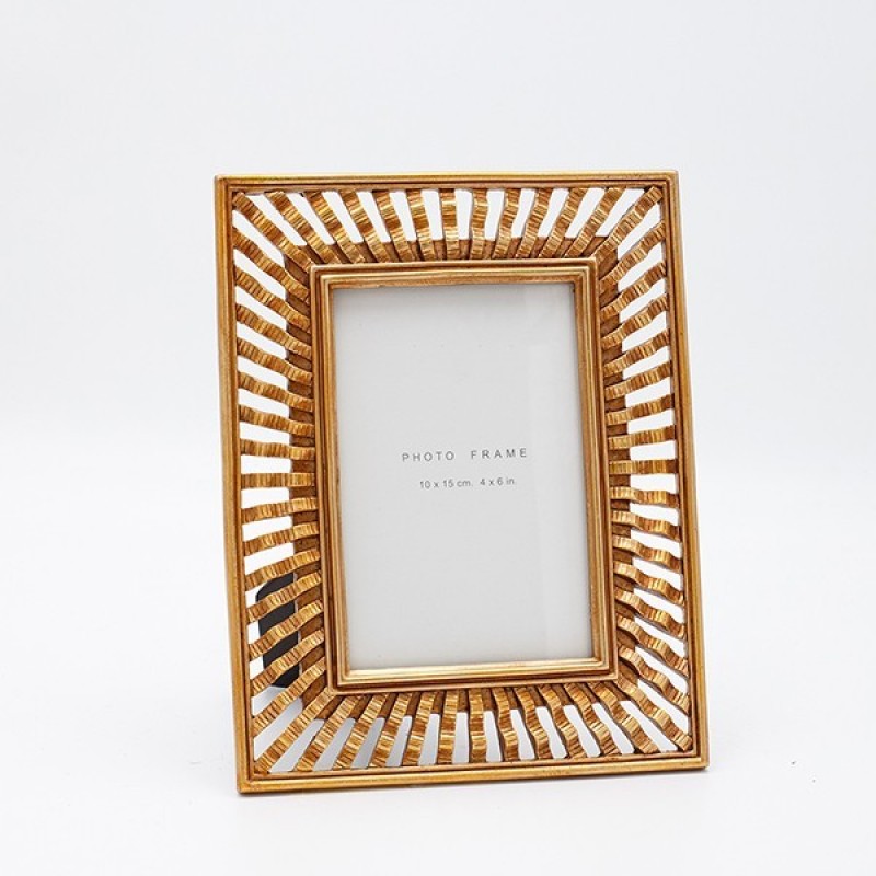 TABLE PHOTO FRAME (10x15), POLYRESIN, GOLD, 17.7x1.4x22.7cm 815-00072