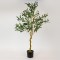 OLIVE TREE IN A POT 120cm,  ADAPTOR, 150 WARM WHITE MINI LEDS, LEAD WIRE 3m, IP44 816-50046