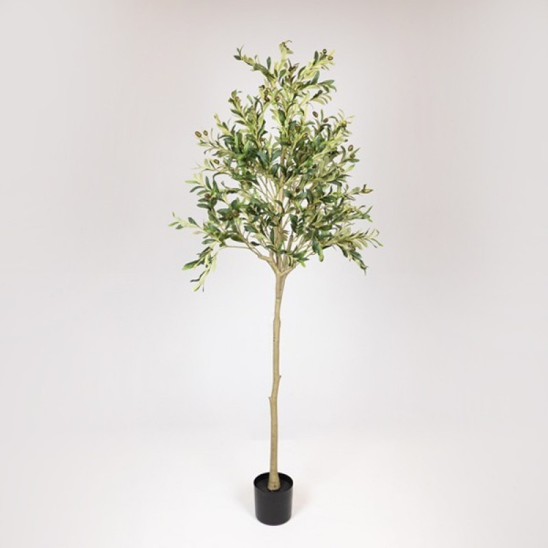 ARTIFICIAL OLIVE TREE, WITH PLASTIC POT, FABRIC-PLASTIC-IRON, 180cm 816-50050
