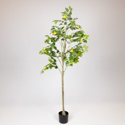 ARTIFICIAL LEMON TREE, WITH PLASTIC POT, FABRIC-PLASTIC-IRON, 150cm 816-50054