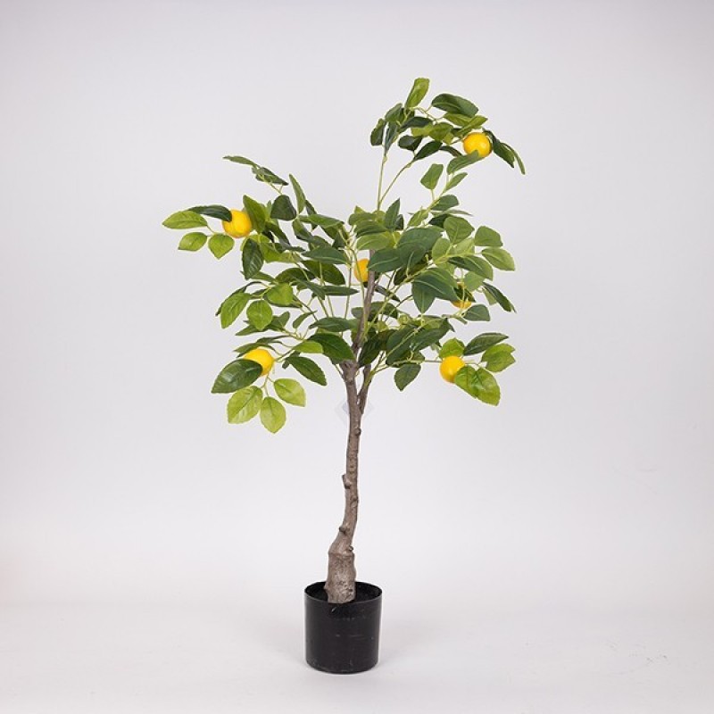 ARTIFICIAL LEMON TREE, WITH PLASTIC POT, FABRIC-PLASTIC-IRON, 90cm 816-50057