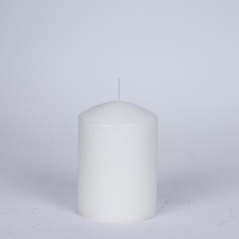 CANDLE WHITE WITH WHITE MUSK SCENT 7x10cm 819-00044