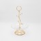 SERVICE STAND, METAL WITH GLASS, GOLD, 29,5x16cm 819-00259