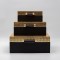S/3 DECORATIVE BOX, WOODEN, BEIGE, 30x21.5x12, 25x16.5x10, 20x11.5x8cm 819-00325