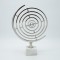 METAL GLOBE SILVER 25.35cm 819-00356