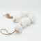 DECORATION WITH BEADS, WOOD, LIGHT GREY, 150x13cm 819-00412