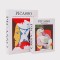 S/2 DECORATIVE BOOK BOX PICASSO, WHITE-RED-BLACK, 27x20x5.5, 34x25x7cm 819-00465