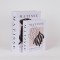 S/2 DECORATIVE BOOK BOX MATISSE, WHITE-BEIGE-BLACK, 27x20x5.5, 34x25x7cm 819-00466