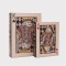 S/2 DECORATIVE BOOK BOX DECK OF CARDS, BEIGE-BLACK, 27x20x5.5, 34x25x7cm 819-00468