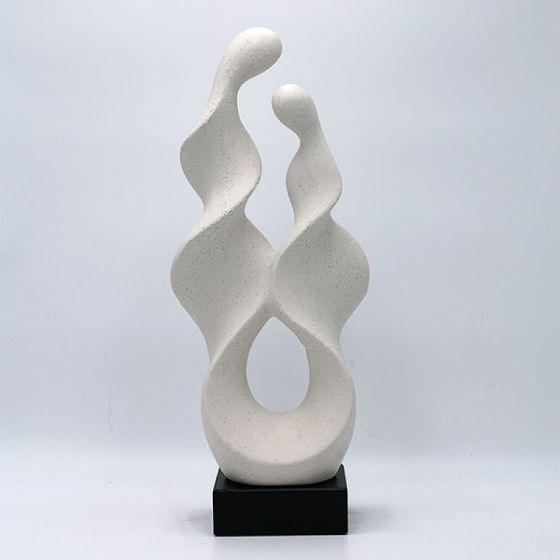 TABLE DECORATIVE, CERAMIC, WHITE, 16.5x9x41cm 819-00526