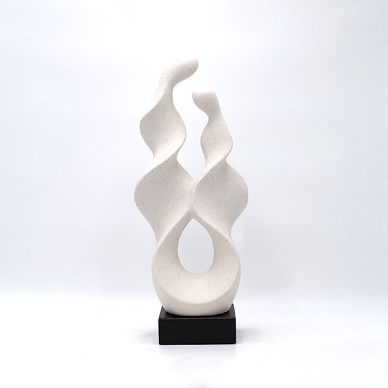 TABLE DECORATIVE, CERAMIC, WHITE, 11x10x28cm 819-00527