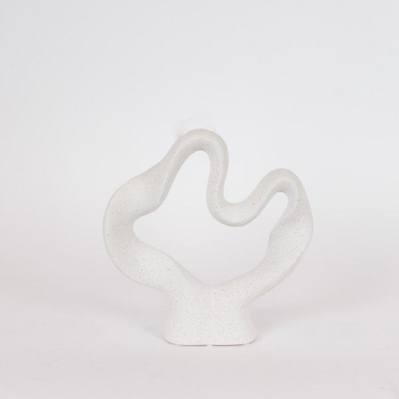 TABLE DECORATIVE, CERAMIC, LIGHT GREY, 27x7x27.5cm 819-00597